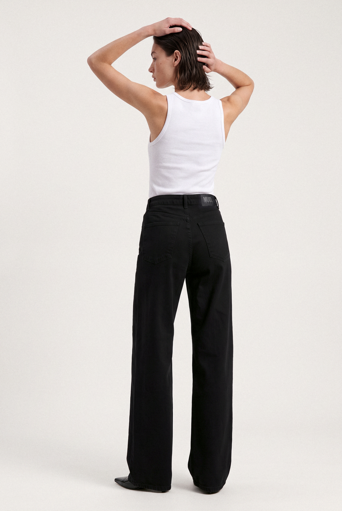Sara High Loose Nero Nero - back