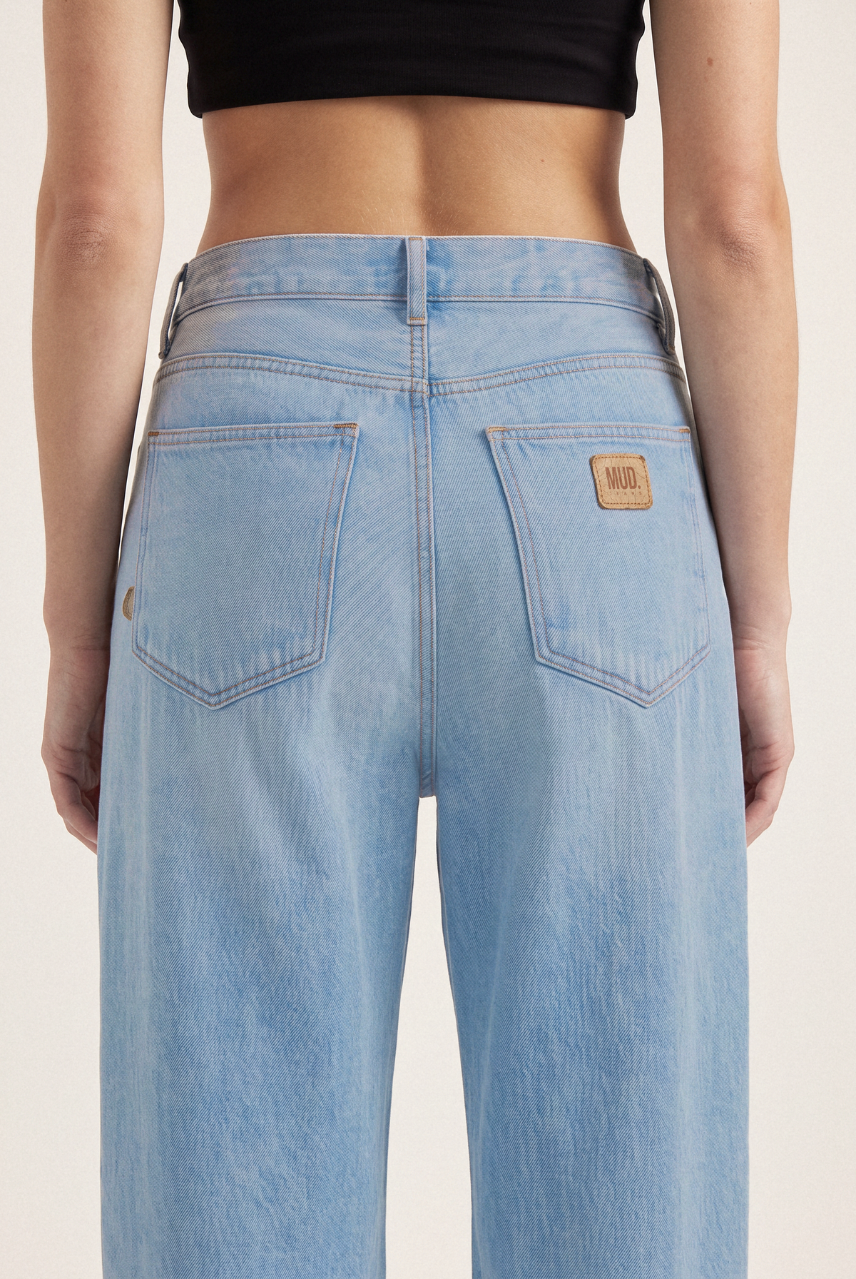 Brooke High Barrel Flow Stone Vintage - back pocket detail