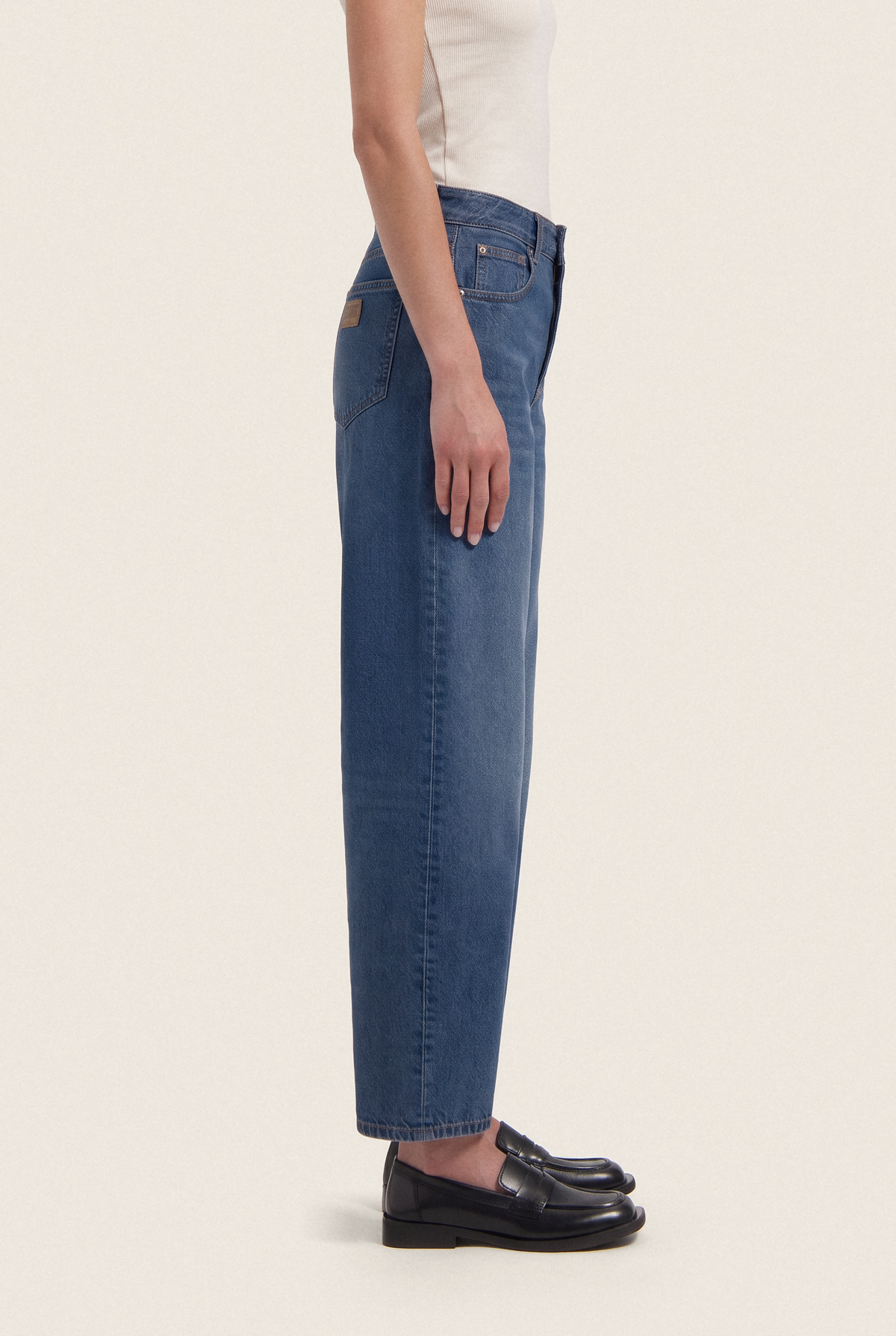Brooke High Barrel - Rustic Blue