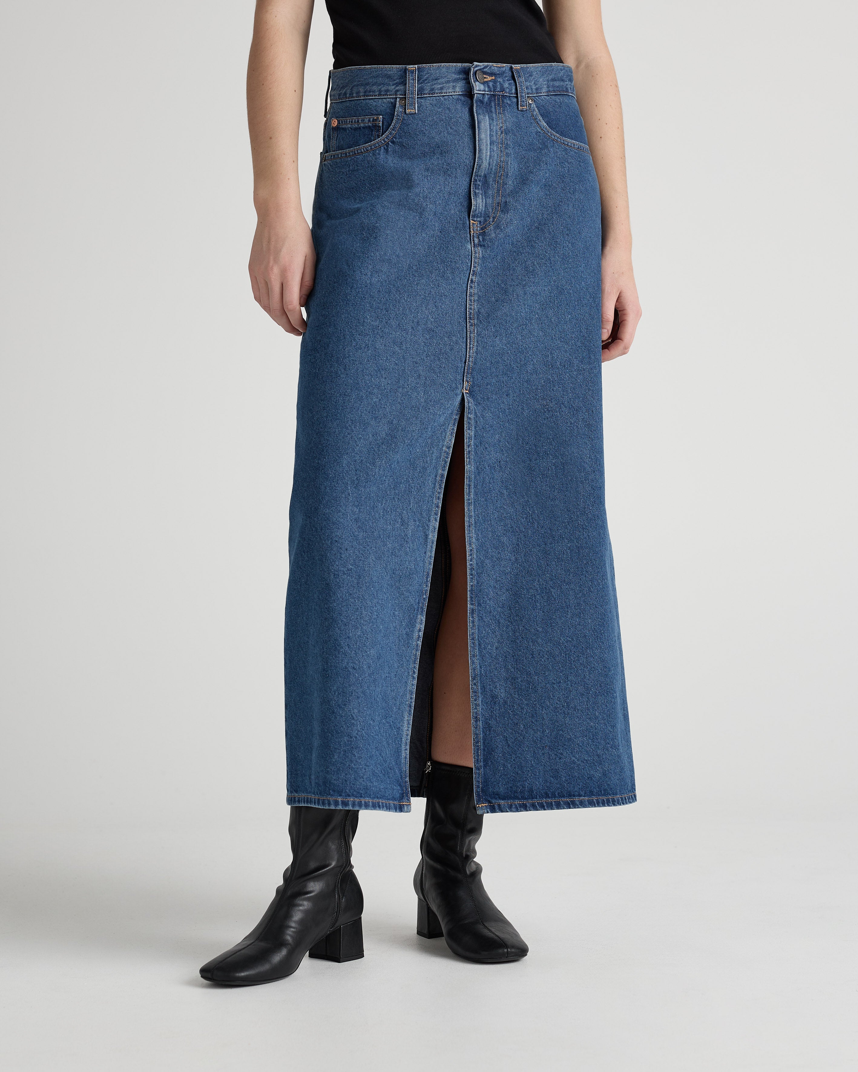 Jean skirt next best sale