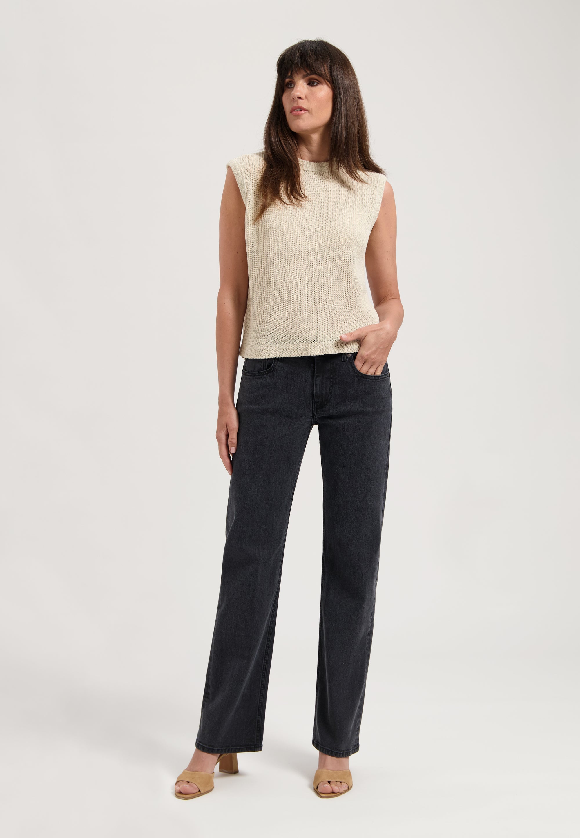 Mudjeans Carry Mid Straight Stone Vintage