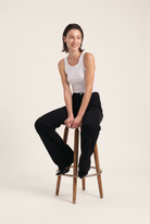 Sara High Loose Nero Nero - editorial