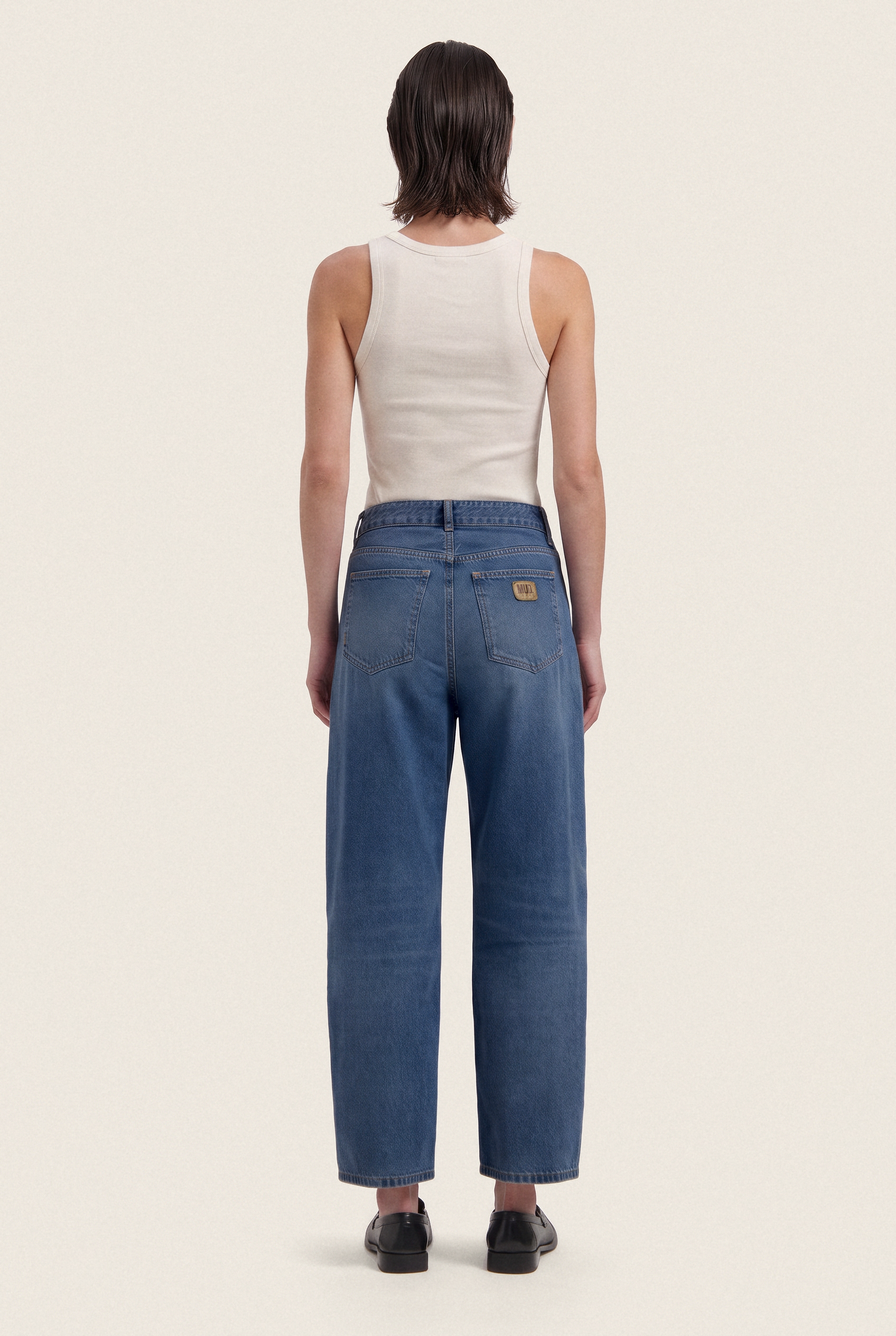 Brooke High Barrel - Rustic Blue