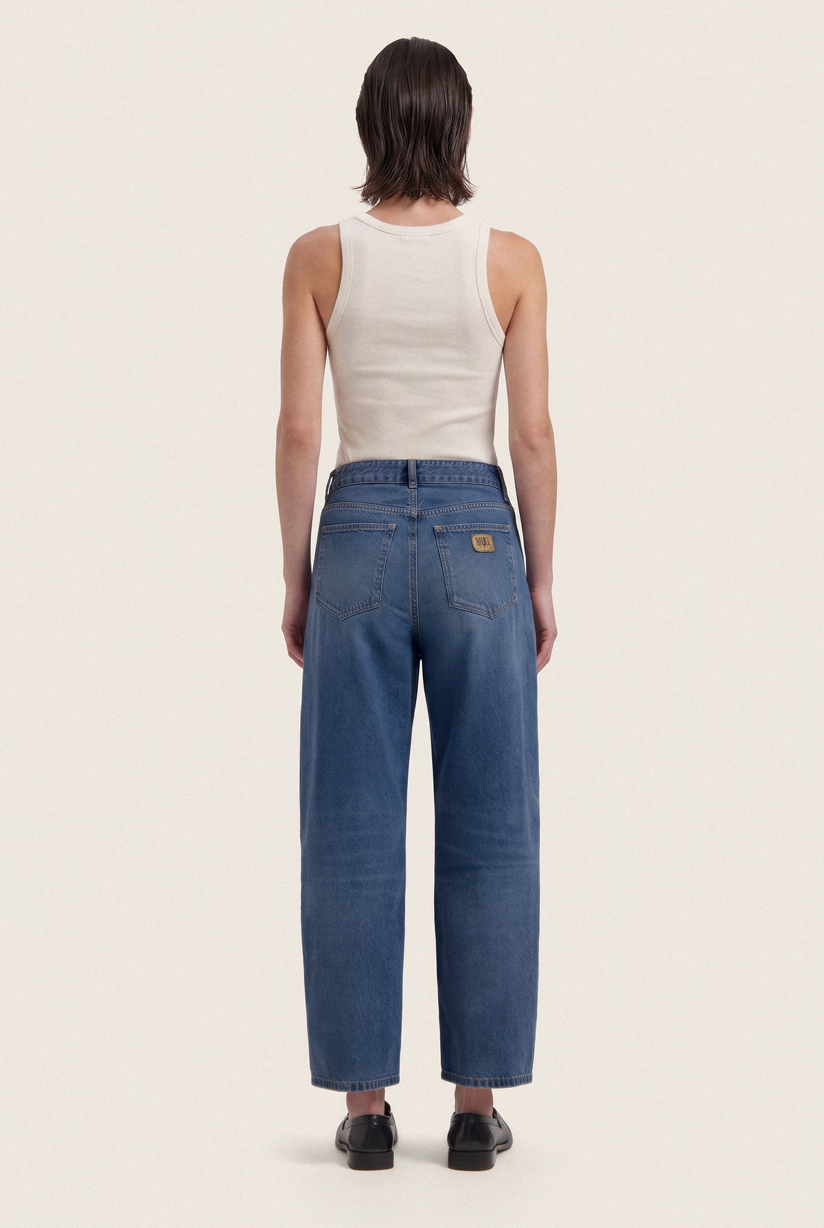Brooke High Barrel - Rustic Blue