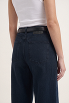 Sara High Loose Faded Ink - back pocket detail