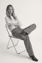Brooke High Barrel Faded Grey - winter editorial bw