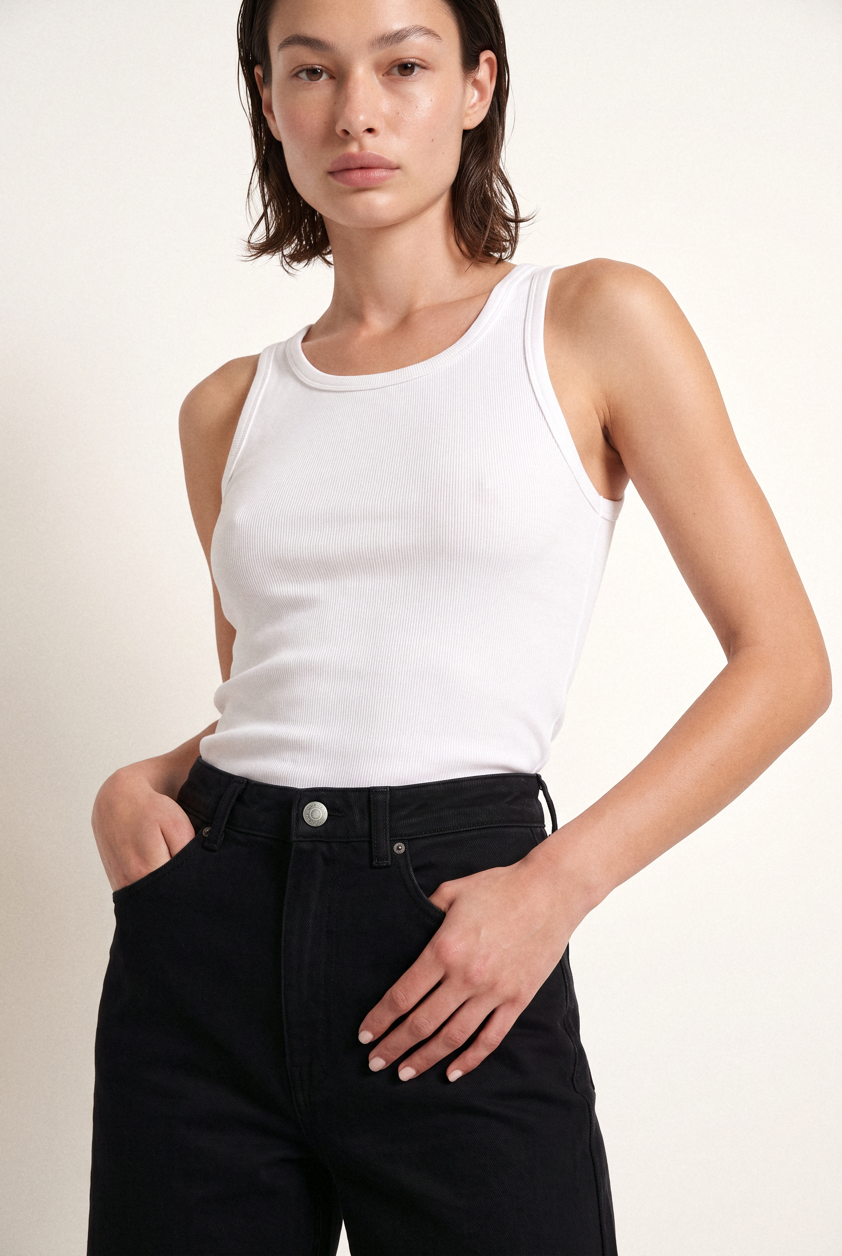 Sara High Loose Nero Nero - upper