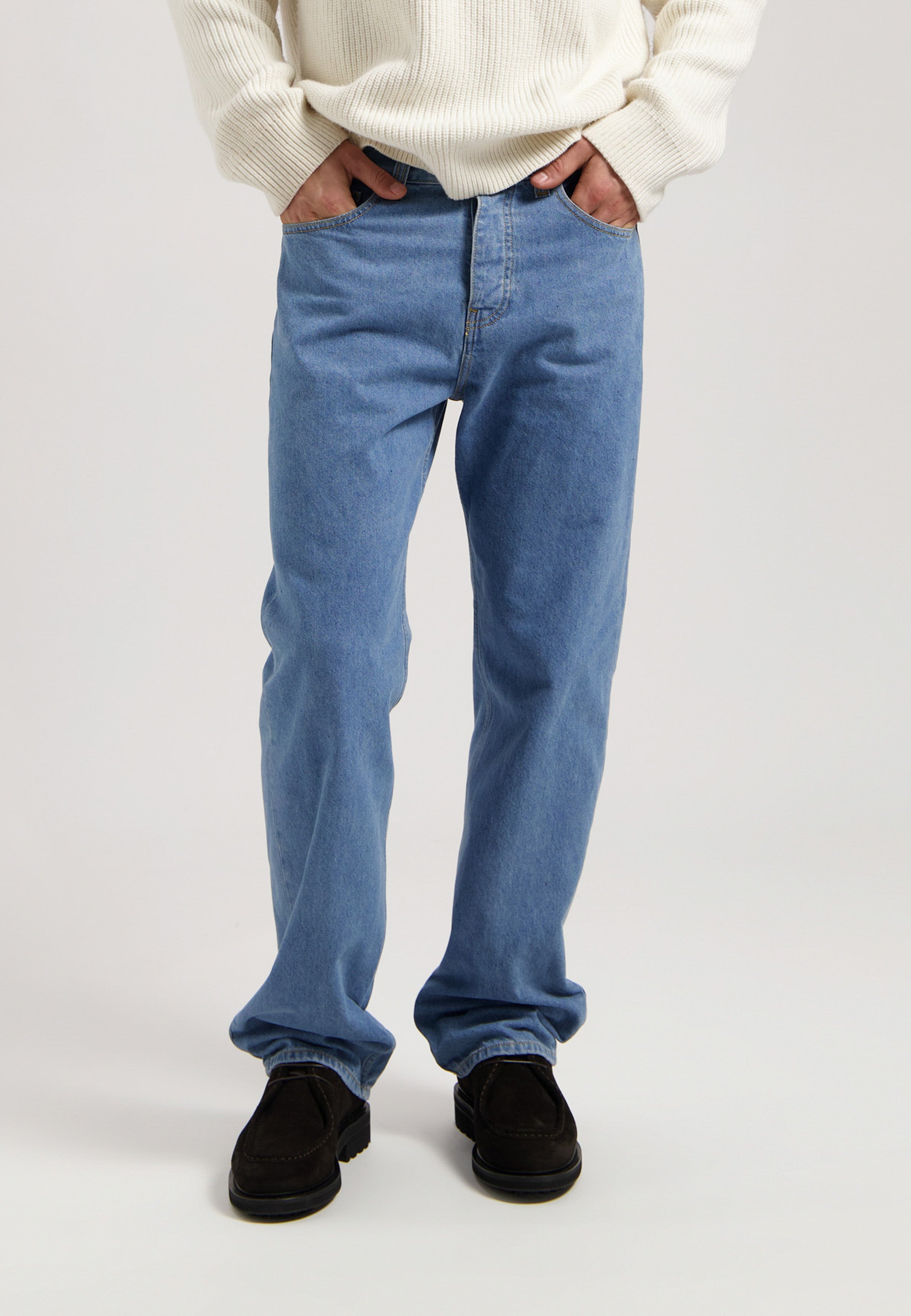 Tapered Jeans in cotton denim