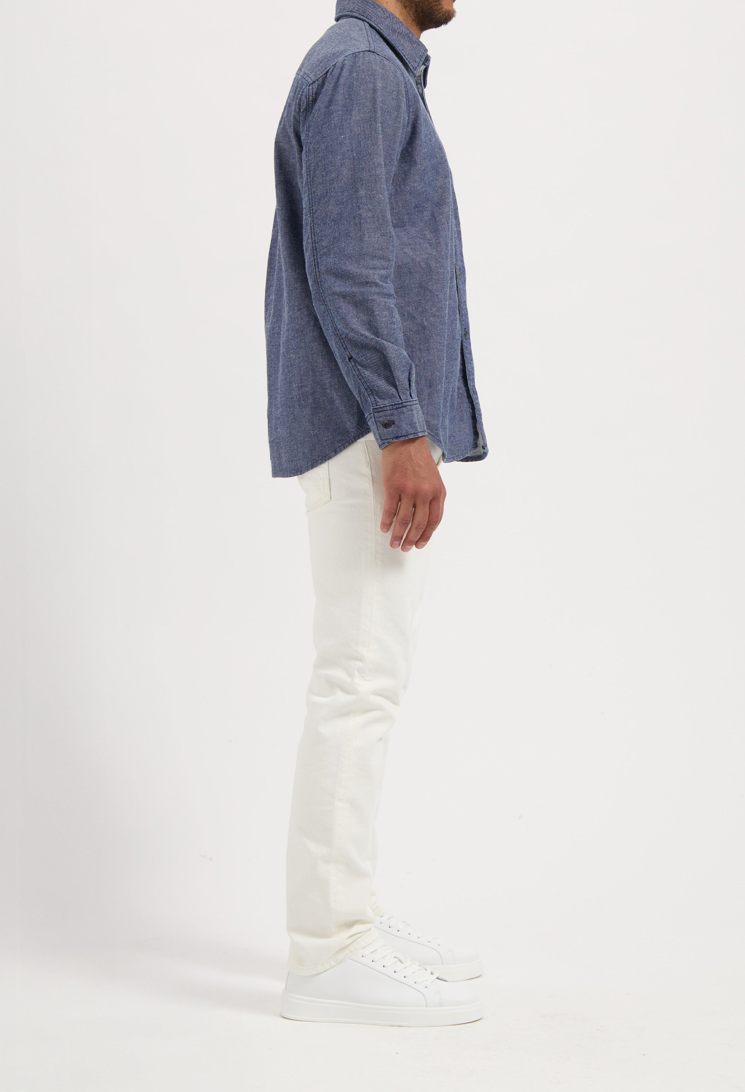 MUD Jeans | Chris Denim Shirt - Medium Stone |  Sustainable  Shirts