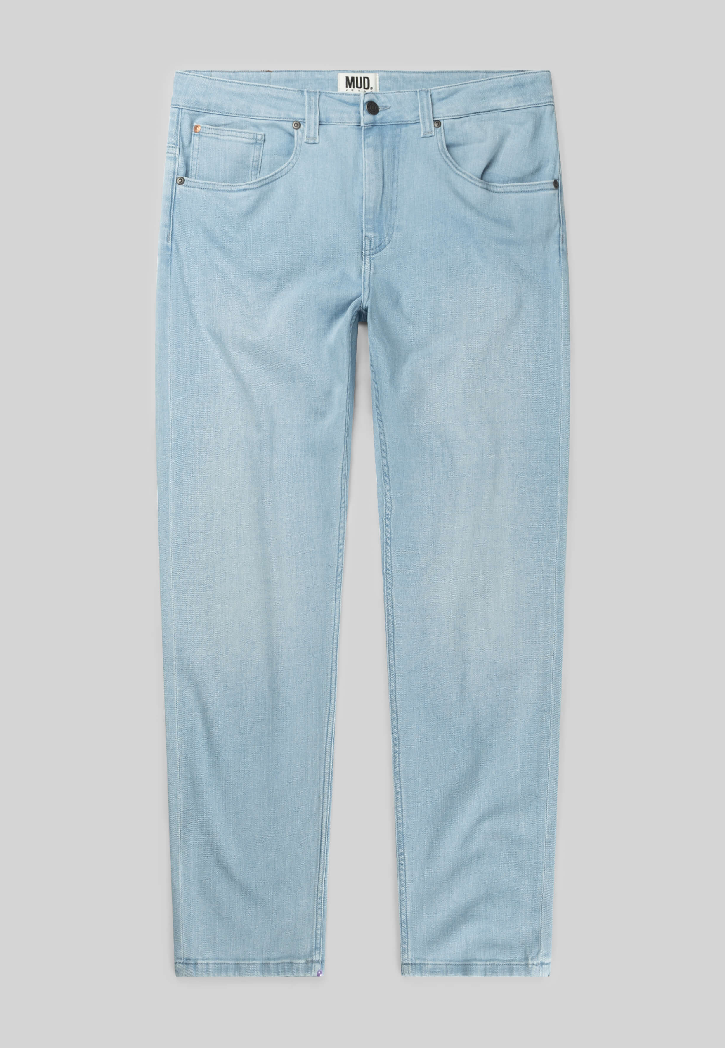 Mud-Dyed Washed Studded Straight-Leg Jeans main image 1