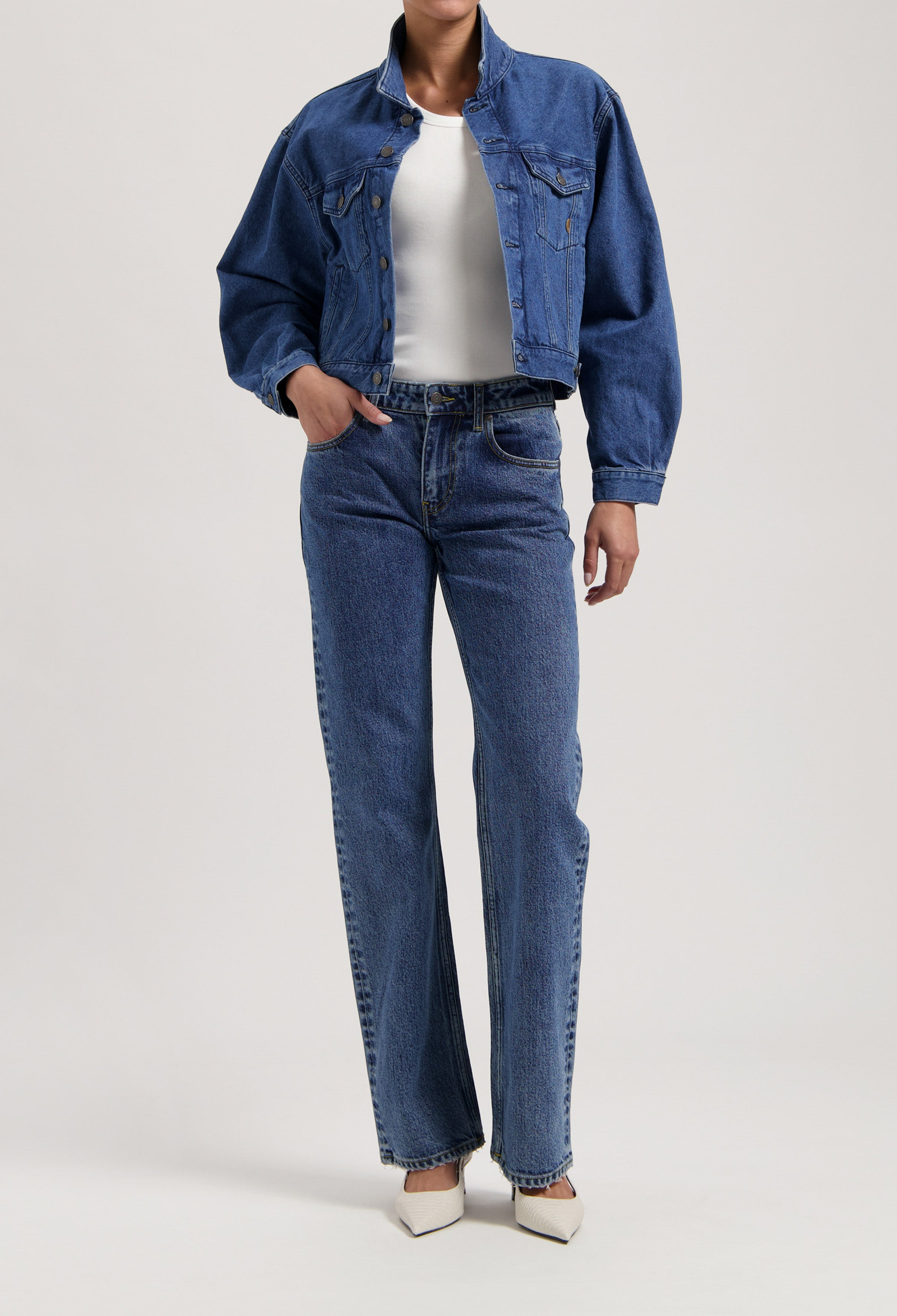 Mudjeans Jamie Mid Loose Used Black