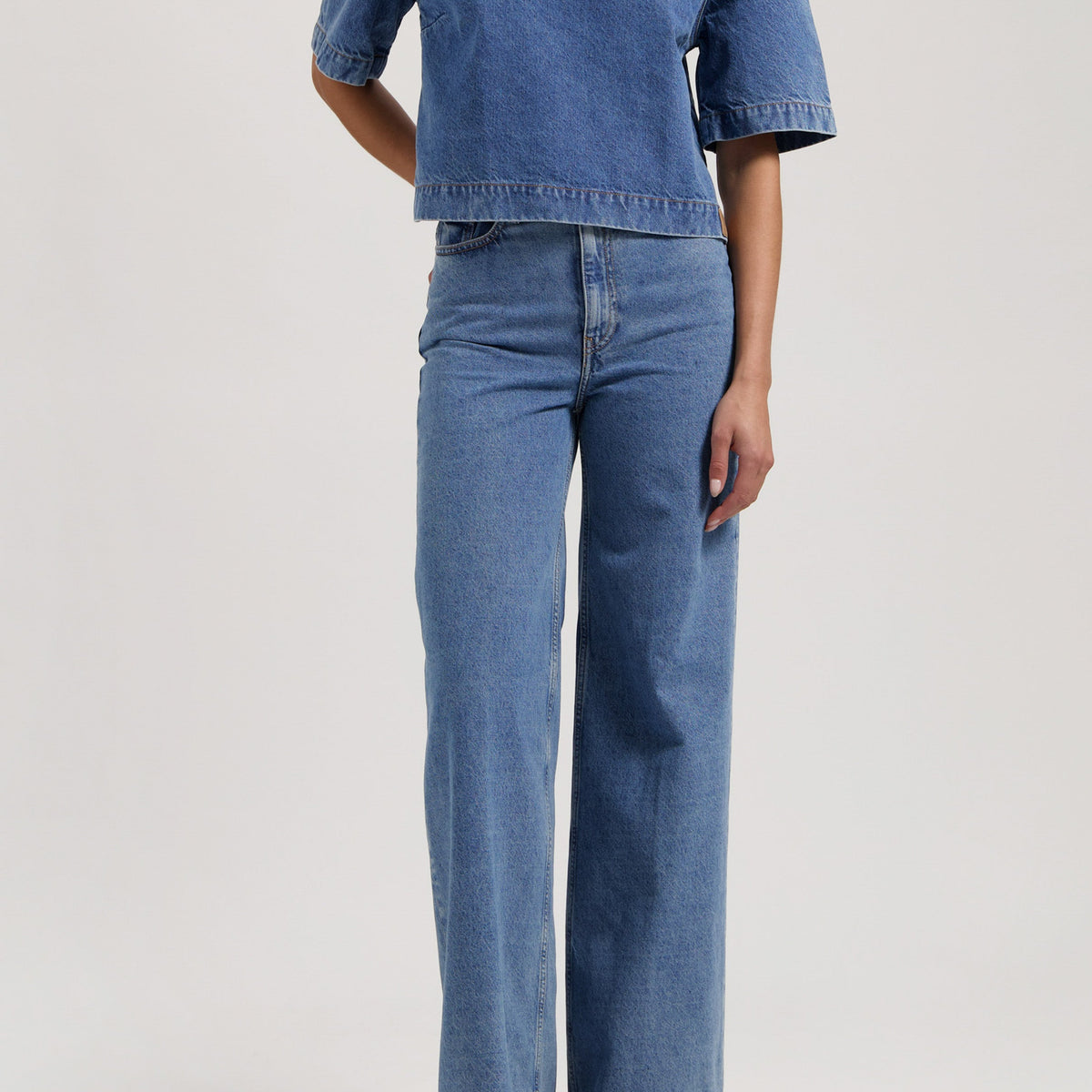 Sara High Loose Women's Jeans - Stone Vintage Wash