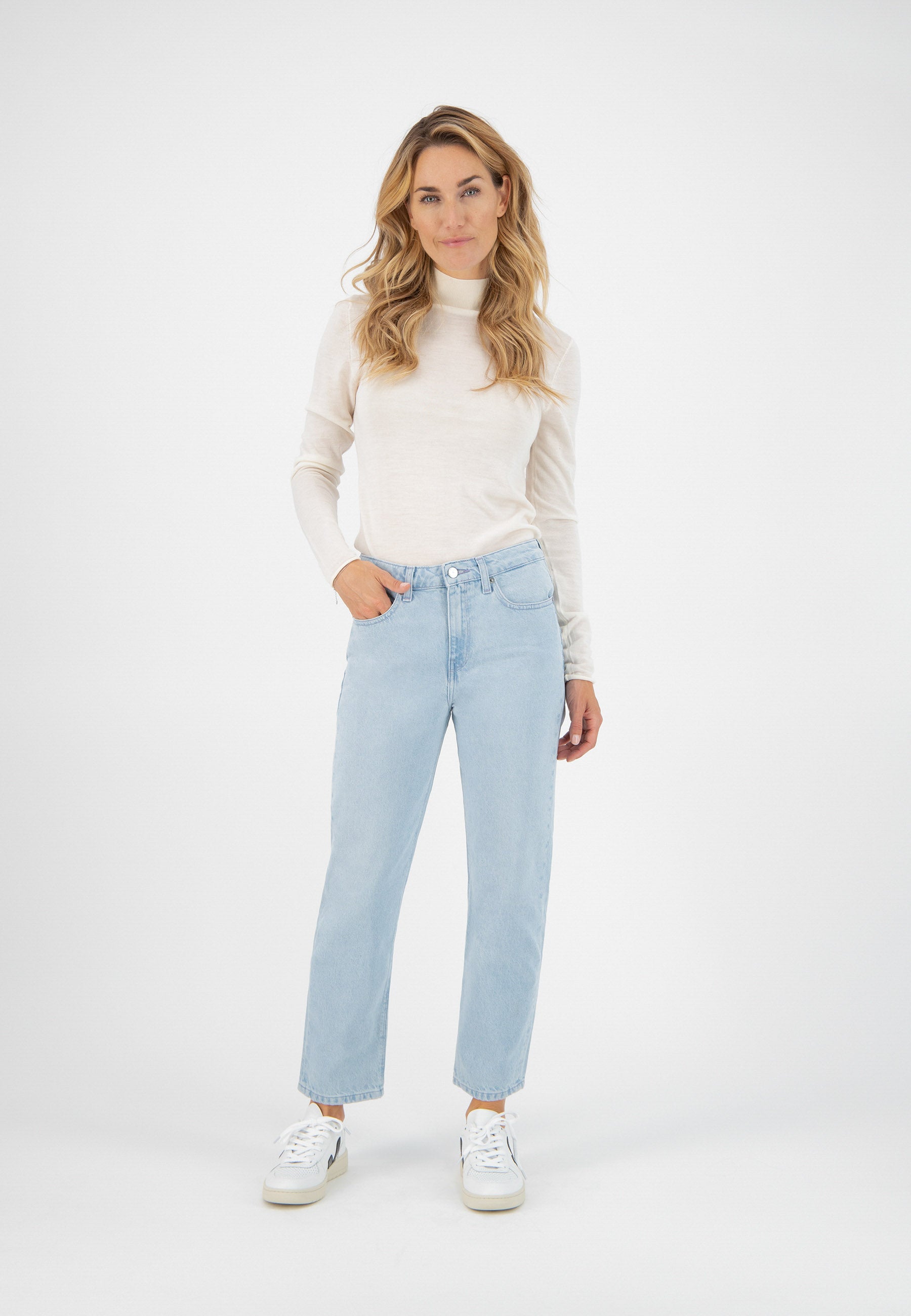 Sustainable Jeans | Cropped Mimi - Sun Stone | MUD Jeans